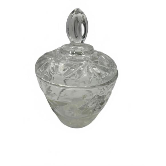 Anchor Hocking Other - Anchor Hocking Early American Prescut(EAPC) Star of David clear glass sugar bowl